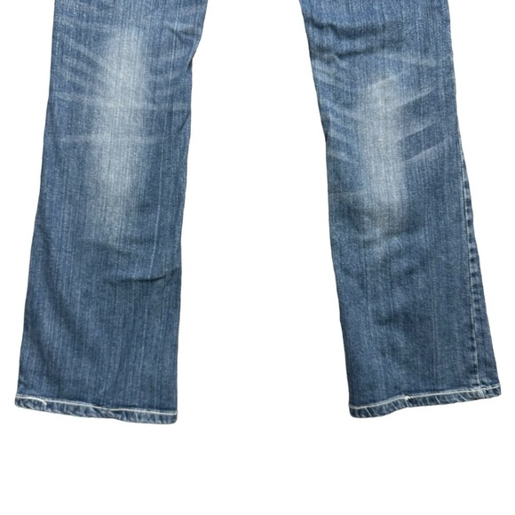 Rock 47 Embellished Cross Pocket Wrangler Bootcut Jeans - Picture 11 of 14